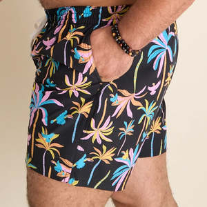 High Quality Men's Casual Swim <b>Shorts</b> with Quick Dry Elastic Netting Drawstring Closure Front Logo Solid Pattern <b>shorts</b> for men - Product Image 2