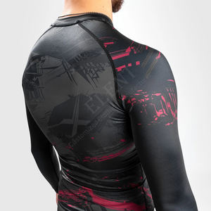 ชุดเสื้อและกางเกงรัดรูปแขนยาวสำหรับผู้หญิงผู้ชายใส่เล่นยิมฟิตเนสรัดรูปโลโก้ตามสั่ง - Product Image 5