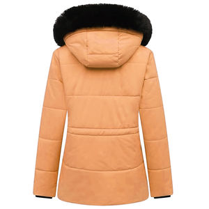 Nouvelle veste parka matelassée à capuche en fourrure pour femme, style matelassé, respirante, écologique, séchage rapide, nylon, grande taille - Product Image 2