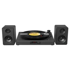 HOT Vinyl Recorder TF/AUX/FM/USB Hot Stereo Great Sound LED Digital Display Bluetooth Turntable Player with External Speakers