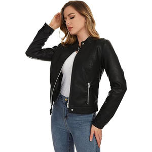 Chaqueta de cuero Moto Personalizada Chaqueta de cuero de alta calidad Hombres Estilo OEM - Product Image 2