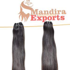 100% sin procesar virgen cutícula alineada Remy color negro sedoso mechones rectos extensiones de cabello humano camboyano - Product Image 3