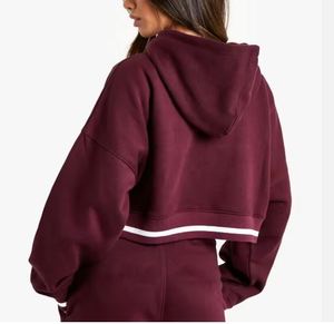 Sweat à capuche léger pour femmes vêtements d'été tissu de coton OEM logo personnalisé fournisseur - Product Image 5