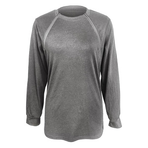 Bata de paciente para diálisis y quimioterapia al por mayor, 100% algodón, negra, con cremallera en el pecho para acceso fácil, mangas largas, unisex - Product Image 5