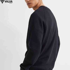 Sweatshirts à manches longues pour hommes lourds 100% polaire de coton avec sweatshirts en coton mélangé d'hiver brodés personnalisés. - Product Image 4