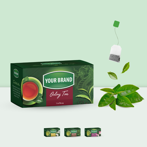 Sachets de thé vert biologique de qualité supérieure, étiquette personnalisée, sachets de thé aux fruits en forme de pyramide, emballage personnalisé en boîte - Product Image 4