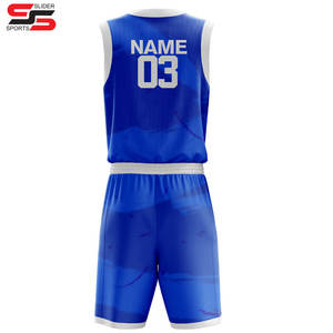 Ensemble de maillots de basket-ball unisexe personnalisés à séchage rapide, uniforme en maille respirante, conception de logo, impression par sublimation, vêtements de basket-ball - Product Image 6