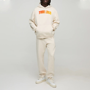 Nueva llegada invierno sólido cremallera sudaderas con capucha personalizado jogging pantalones hombres peso pesado transpirable secado rápido algodón entrenamiento desgaste - Product Image 1