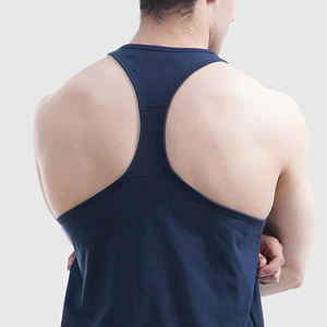 En gros Personnalisé XL Fitness Respirant Coton Bambou Séchage Rapide Tricoté Débardeur Joggers Hommes Casual Gym Singlet Offre Spéciale Sports - Product Image 4