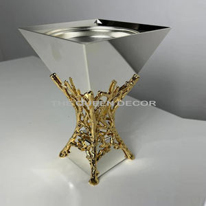 Cuenco hecho a mano de buena calidad, soporte de asta HECHO DE Metal, decoración de cocina para el hogar, oficina, diseñador de Metal de alta calidad, cuenco niquelado - Product Image 3