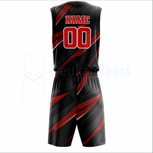 Faible MOQ, tissu 100% polyester, ensemble de shorts de maillot d'équipe personnalisé, impression du nom/numéro de l'équipe, taille plus, uniforme de basket-ball d'été - Product Image 5