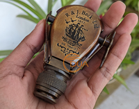 Lentille de télescope en laiton de style antique R & J Beck Londres 1857 |   Décoration nautique vintage, objet de collection, cadeau