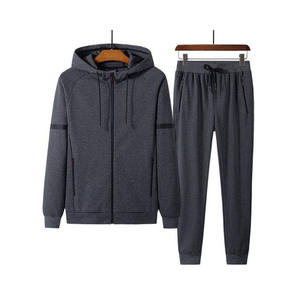 ชุดวอร์มสำหรับผู้ชายชุดวอร์มกางเกงวอร์มแบบมีฮู้ดสีฟ้าดำ - Product Image 5