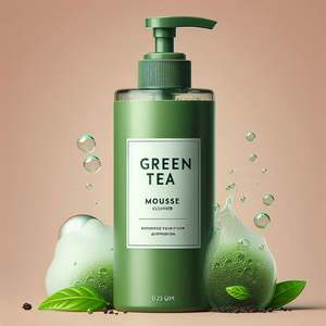 Mousse facial de extracto de té verde para limpieza facial - Product Image 1