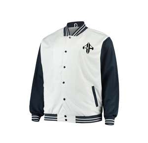 Chaqueta universitaria con cuello acanalado transpirable de poliéster 100%, nueva chaqueta de invierno con logotipo personalizado más vendida de ATLANTIC - Product Image 4