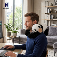 Coussin de sommeil en peluche réaliste et doux en coton PP brodé, motif panda ou koala, pour enfants de tous âges