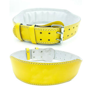 Cinturón de Ejercicio de Gimnasio Resistente de la Mejor Calidad, Hecho a Medida de Cuero Vacuno, Nuevo Estilo con Características de Seguridad en la Espalda, Cinturón de Cuero para Levantamiento de Pesas - Product Image 3