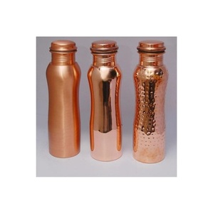 Botella de agua de cobre puro de excelente calidad, Juego de 3 para agua potable disponible a precio asequible de proveedor indio - Product Image 1