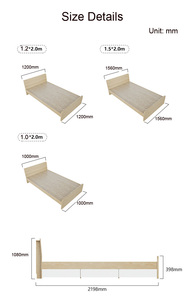 Wholesale Solid Wood Frame Queen king Size <strong>Bed</strong> Simple <strong>Double</strong> <strong>Bed</strong> Storage <strong>Beds</strong> Bedroom Set Furniture With Cabinet - Product Image 5