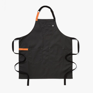 Tablier de chef en toile de coton avec poches Tablier à dos croisé en toile de coton avec poches - Product Image 6