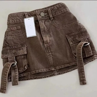 Shorts de Mezclilla para Mujer, Cintura Alta, con Bolsillos 3D, Estilo Hip Hop, Casual, Holgado, Transpirable, de Alta Calidad, 2025