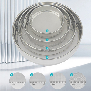 Tamis de test de laboratoire en acier inoxydable 304 personnalisé treillis métallique plaque perforée avec armure toile technique de poinçonnage tissé néerlandais - Product Image 4