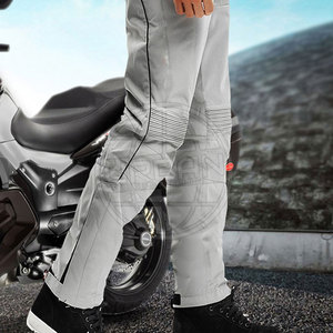 Pantalones de motociclismo para hombres impermeables a prueba de viento con almohadillas de seguridad y tiras reflectantes - Product Image 6