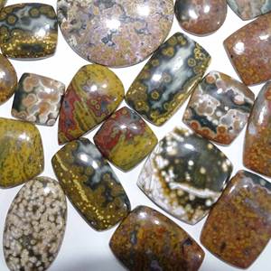 Haute qualité naturel océan jaspe lâche Cabochon mélange forme taille en vrac bijoux Lot Quartz pierre précieuse pour la fabrication de bijoux - Product Image 6