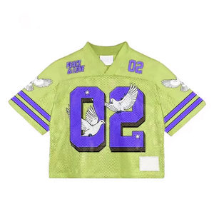 Camisetas de Fútbol Americano Cortas Personalizadas de Malla Estilo Vintage 2026 al por Mayor - Product Image 6