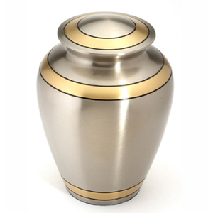 Urna de cremación de aluminio con textura esmaltada, hecha a mano funerarias urna de cenizas, moderna, calidad Premium - Product Image 5