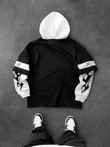 Sudadera con capucha de gran tamaño para hombre y mujer, Jersey de algodón pesado con diseño de hombro caído, tela de calidad superior - Product Image 2