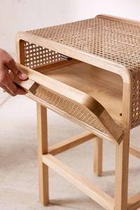 Precio de fábrica Correo Embalaje Mesita de noche de ratán Muebles de dormitorio Aplicación de apartamento Exportación - Product Image 4