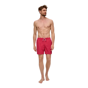 Shorts de bain de haute qualité en Spandex/Polyester, coupe classique, style uni, poches fendues, cordon de serrage, logo personnalisable vintage - Product Image 2