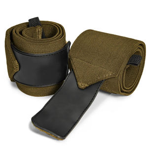 Nouvelle conception de sangles de poignet pour la musculation en coton résistant avec logo personnalisé, antidérapantes, respirantes et légères pour la salle de sport et le fitness - Product Image 6