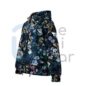 Veste d'hiver à capuche zippée avec logo personnalisé pour hommes et femmes Manteaux coupe-vent imperméables pour les activités de vélo en plein air au printemps - Product Image 2