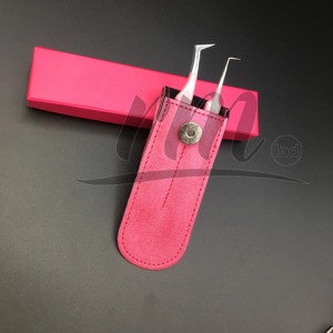 Pince à épiler de précision en acier inoxydable pour extensions de cils, avec poignée antistatique durable, pointe personnalisable, longueur 12 cm, fabriquée par RMI - Product Image 2