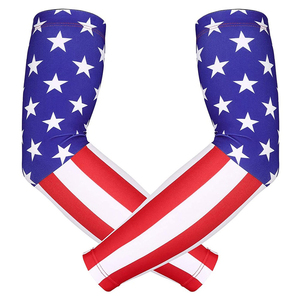 Conjuntos de mangas de brazo deportivo de compresión personalizados con protección UV de secado rápido y antibacteriano para ciclismo - Product Image 4