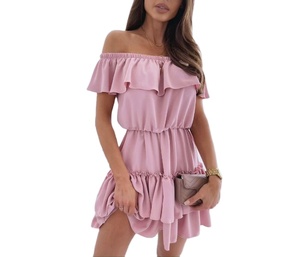 เดรสปักลายสไตล์โบฮีเมียนสีขาวแดงแฟชั่นสำหรับผู้หญิงคุณภาพสูงปี 2026 เสื้อคลุมแขนยาวสำหรับฤดูร้อน - Product Image 1