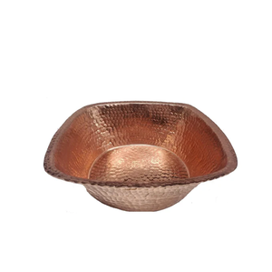 Cuenco de lavado de pies de cobre de estilo hecho a mano, patrón de martillo grande, pluma gruesa, Cubo de heces, fiestas de cobre puro - Product Image 1
