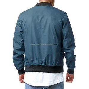Chaqueta Bomber Larga de Verano para Hombre, con Parches, Resistente al Viento, con Cierre, en Oferta - Product Image 6
