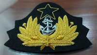 Badges personnalisés brodés sur fil métallique à coudre avec épingle de sûreté pour casquettes et uniformes - Étiquettes de vêtements