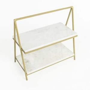 Exhibidor de Pasteles de Mármol Ecológico, Perfecto para Exhibir Pasteles, Tartas, Cupcakes y Postres Gourmet con Elegancia - Product Image 2