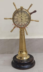 Reloj analógico y Telegráfico de latón antiguo, reloj decorativo náutico coleccionable, regalo antiguo, 2020, 11" - Product Image 2