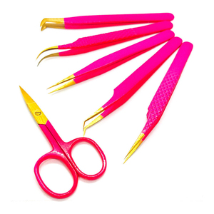 Pinzas para pestañas de acero inoxidable antiestáticas profesionales de alta calidad de primera calidad, punta afilada, modelo Kaamir, antimagnético - Product Image 6