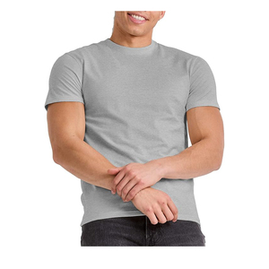 Camiseta de manga corta para hombre de alta calidad Logotipo personalizado Moda Deportes Fitness Wear 100% Algodón O-cuello Camiseta en blanco - Product Image 1