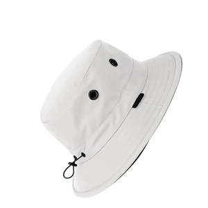 Chapeau de seau élégant de logo de broderie personnalisé de haute qualité adultes 100% chapeau de seau de pêcheur de mode de coton - Product Image 3