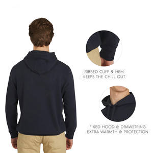 Sweat-shirt à capuche imprimé personnalisé de haute qualité, poids lourd, vêtements de sport pour hommes, 100% coton, molleton, streetwear, sweat-shirts pour hommes - Product Image 3