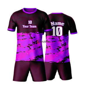 Uniforme de Fútbol Sublimado con Cuello Redondo de Poliéster, Personalizado, de Secado Rápido y Transpirable, para Equipos de Adultos - Product Image 3