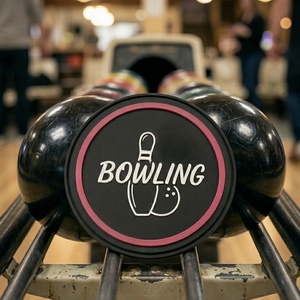 Bowling Shammy <b>Pad</b> – Embossed Rubber Grip + Suede Leather Dirt-Absorbing Surface | Custom Logo Available - Product Image 2