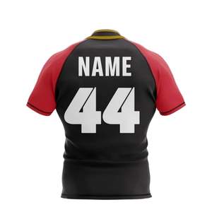 เสื้อรักบี้แบบสั่งทำพิเศษ ปี 2026 ผ้าโพลีเอสเตอร์ผสมสแปนเด็กซ์ 240 กรัม สำหรับทีมรักบี้นิวซีแลนด์ ชุดยูนิฟอร์มรักบี้ชาย - Product Image 2